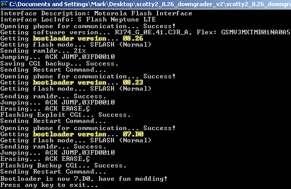 bootloader regression